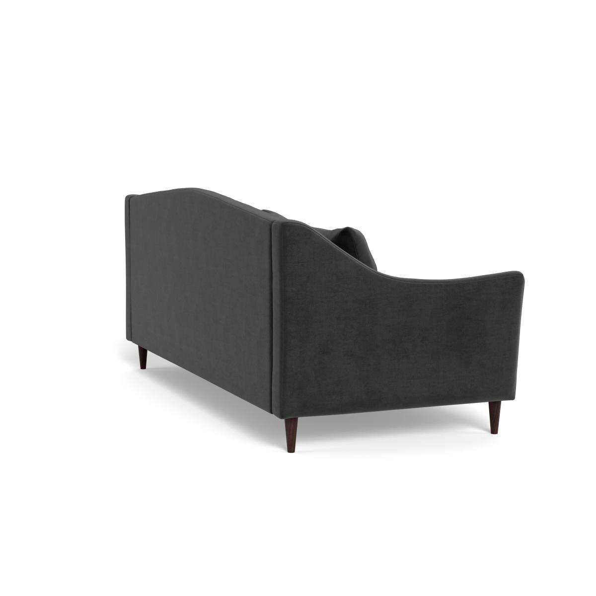 Heal's Somerset 4 Seater Sofa Smart Luxe Velvet Nickel Natural Ash Feet - Heal's UK Furniture – image 4