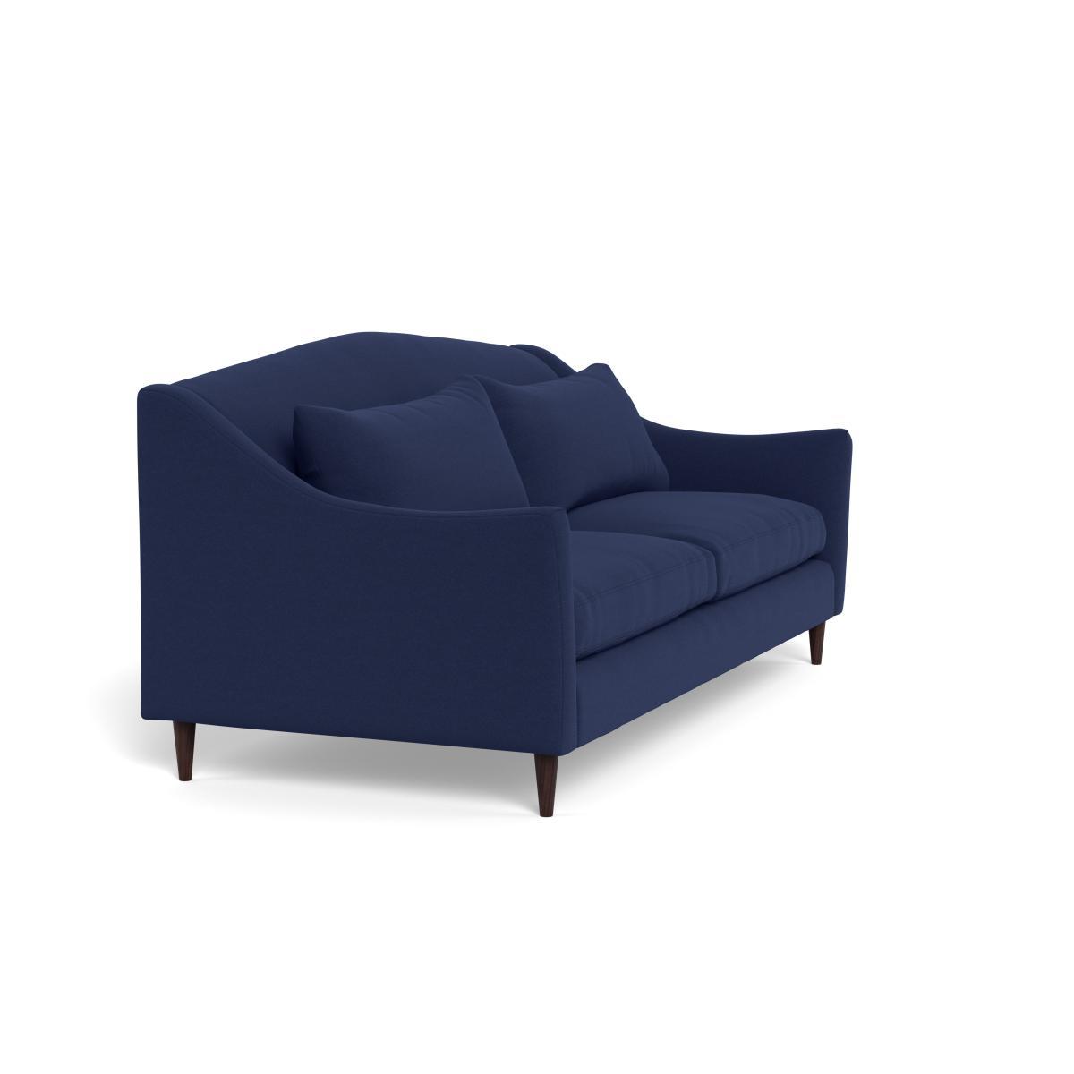 Heal's Somerset 4 Seater Sofa Melton Wool New Navy Dark Stain - Heal's UK Furniture – image 2
