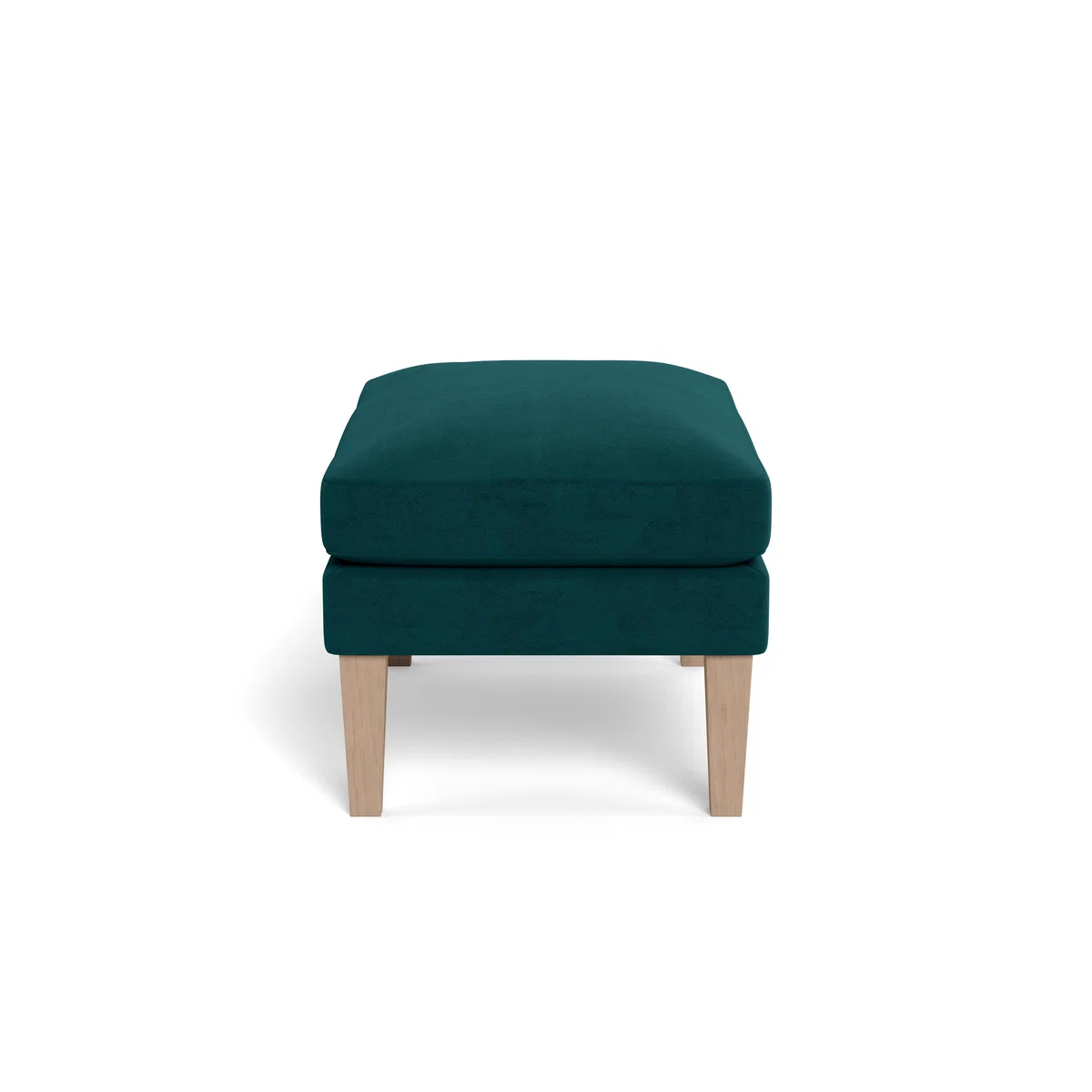 Heal's Wallis Ottoman Capelo Linen Mineral Black Painted Oak Feet - Heal's UK Furniture – image 3