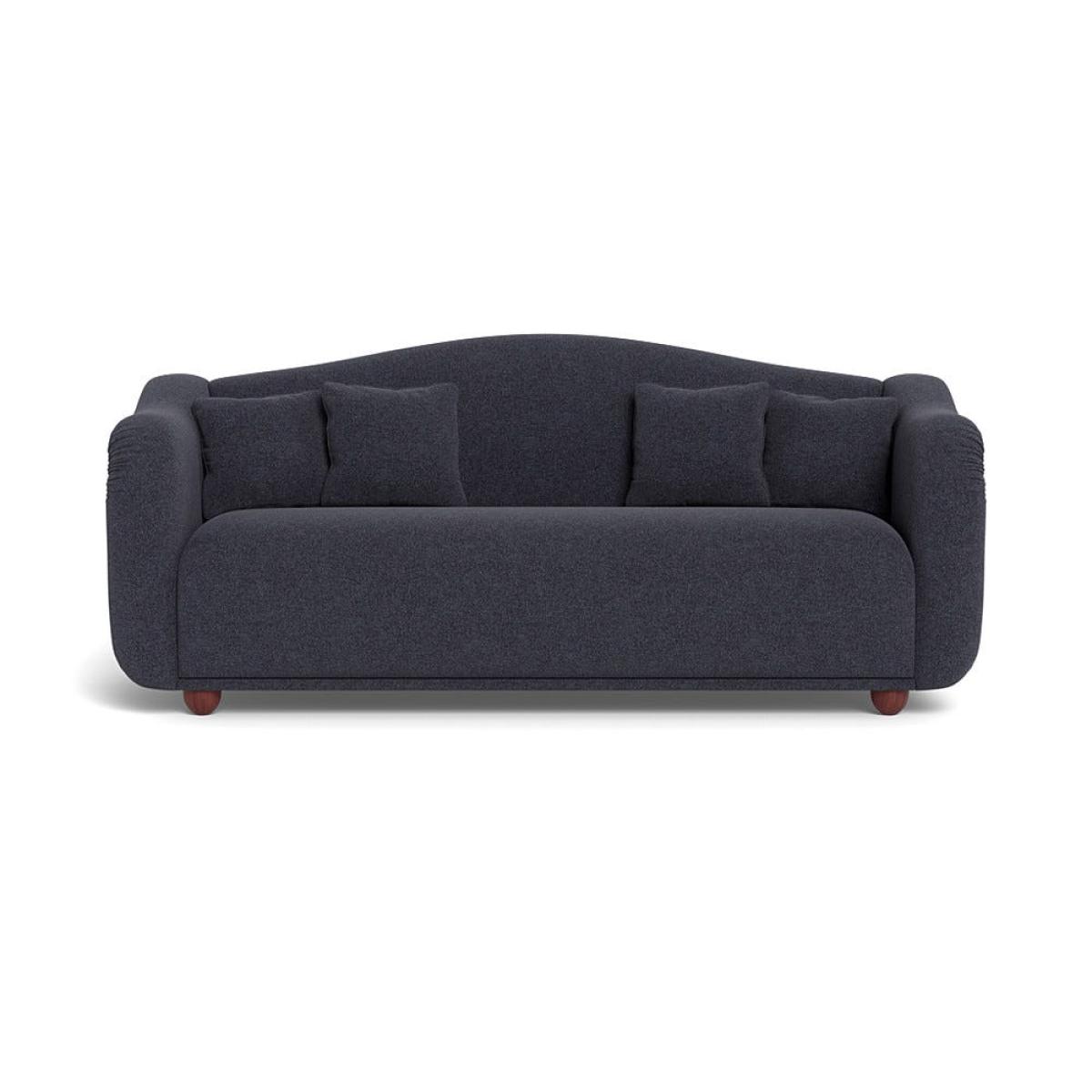 Heal's Tetbury 4 Seater Sofa Texture Soot Walnut Stained Beech Feet – image 2