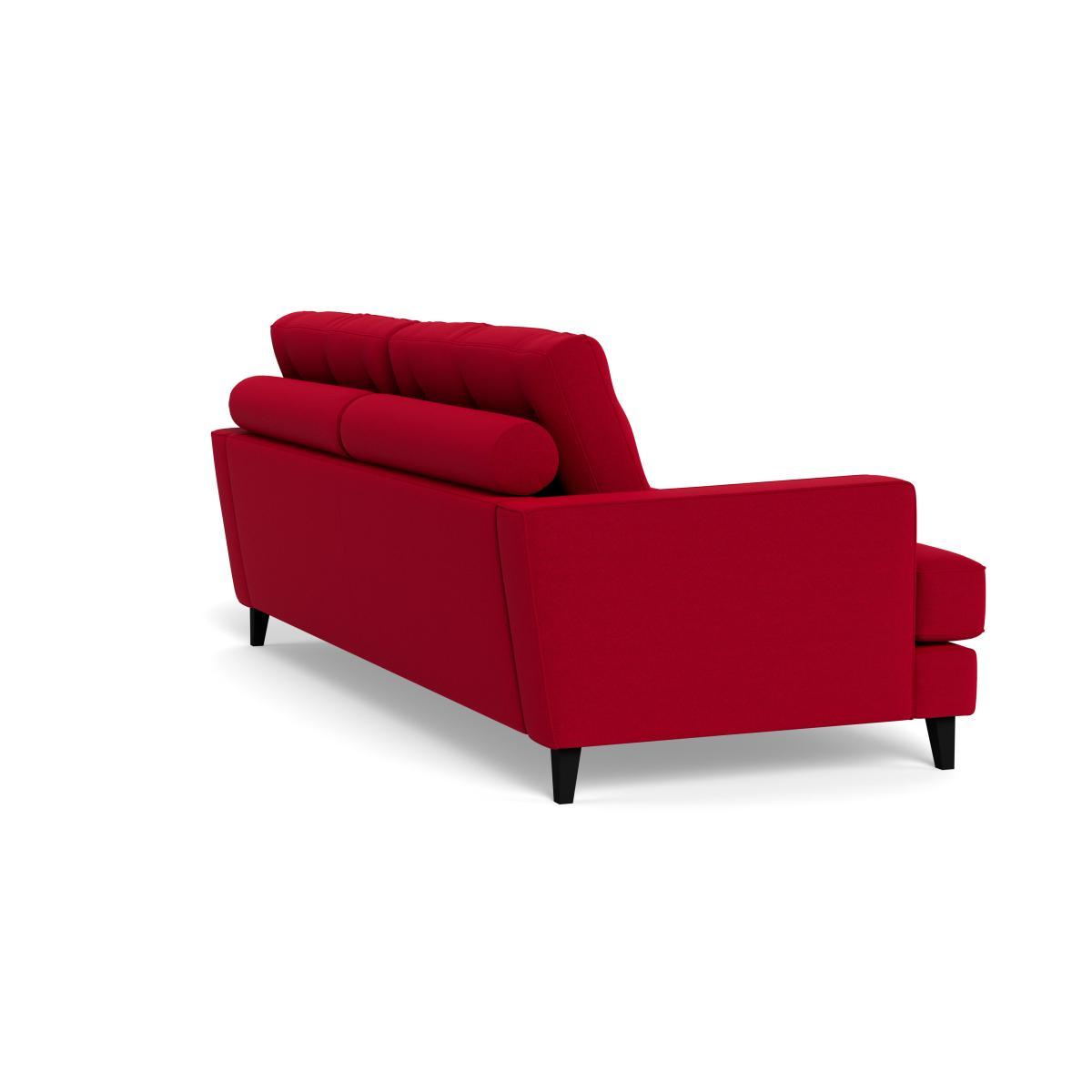 Heal's Mistral 4 Seater Sofa Melton Wool Red Oxide Black Feet - Heal's UK Furniture – image 4