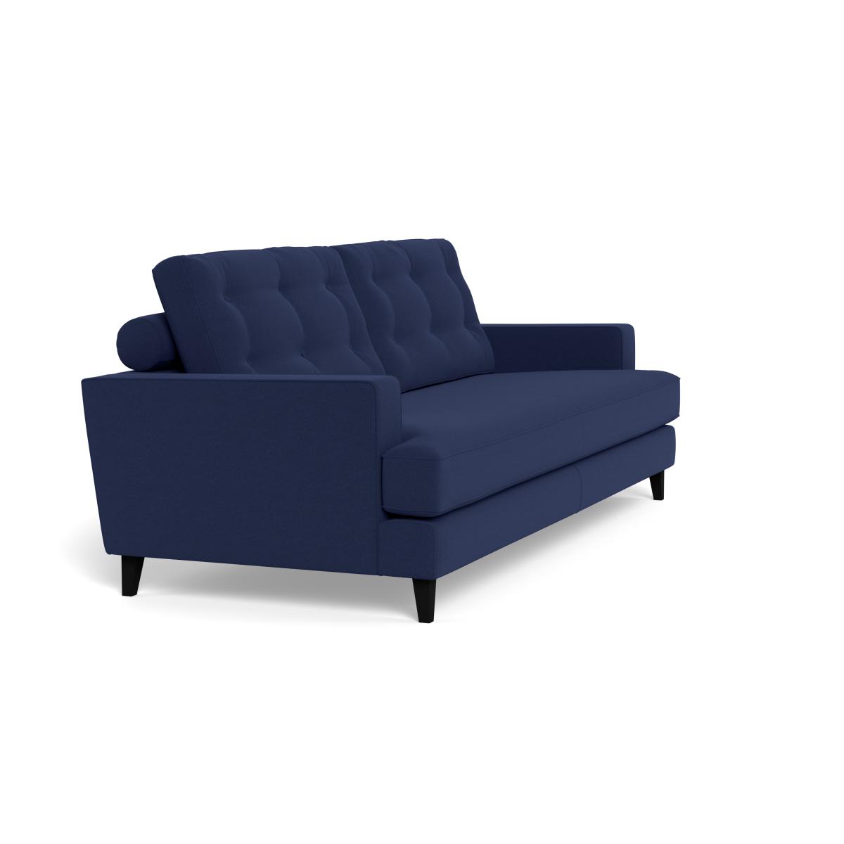 Heal's Mistral 4 Seater Sofa Melton Wool New Navy Black Feet – image 3