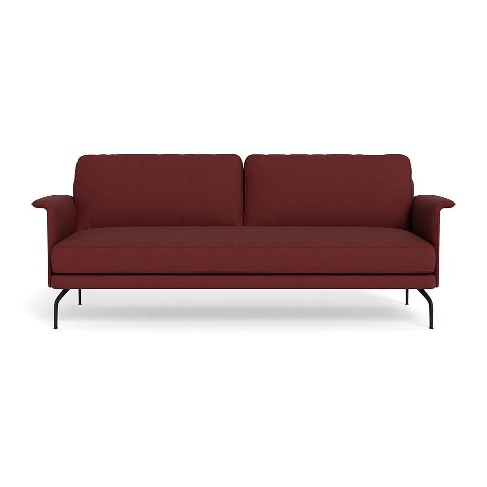 Heal's Iver 4 Seater Sofa Capelo Linen-Cotton Etruscan Red Black Feet – image 2