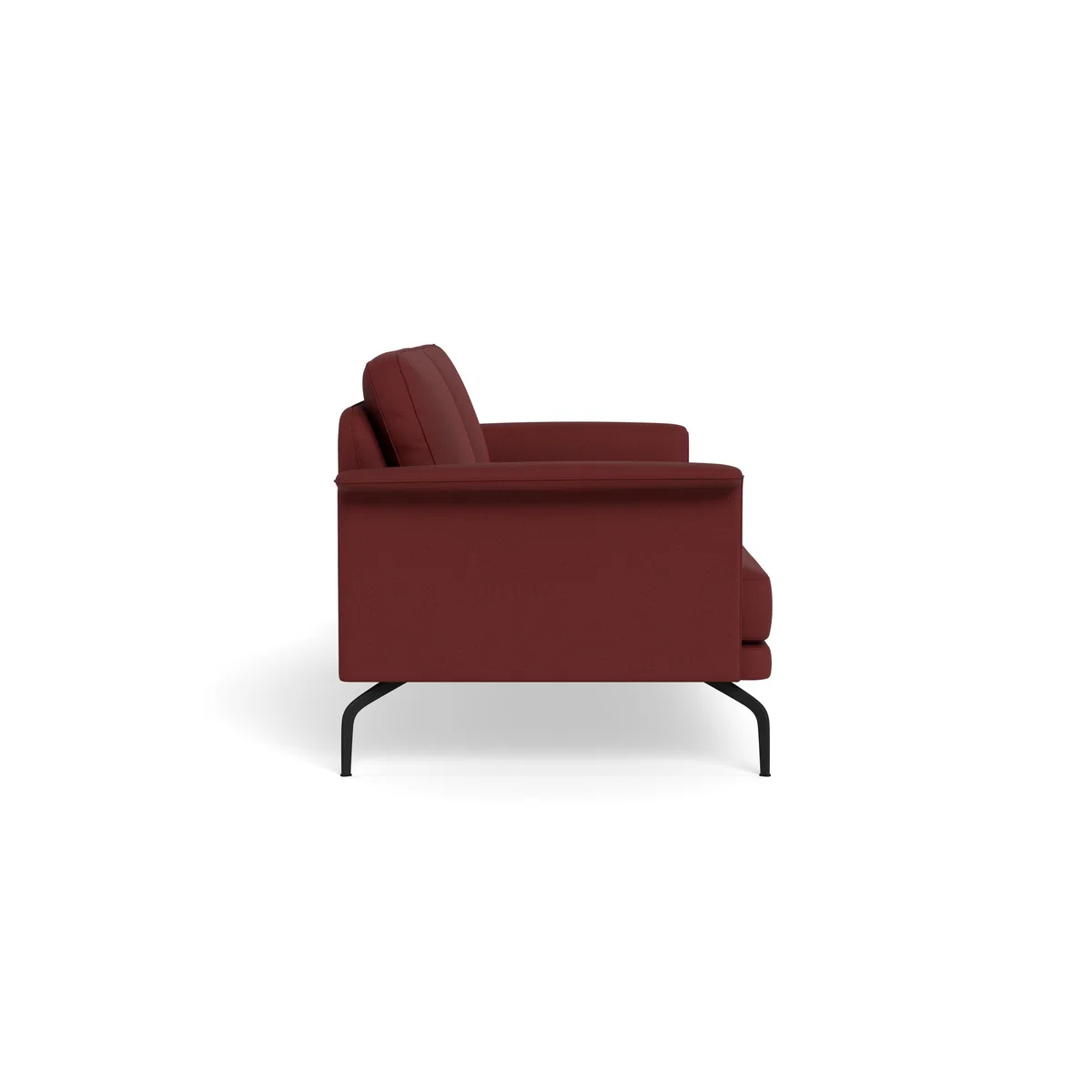 Heal's Iver 4 Seater Sofa Capelo Linen-Cotton Etruscan Red Black Feet – image 4