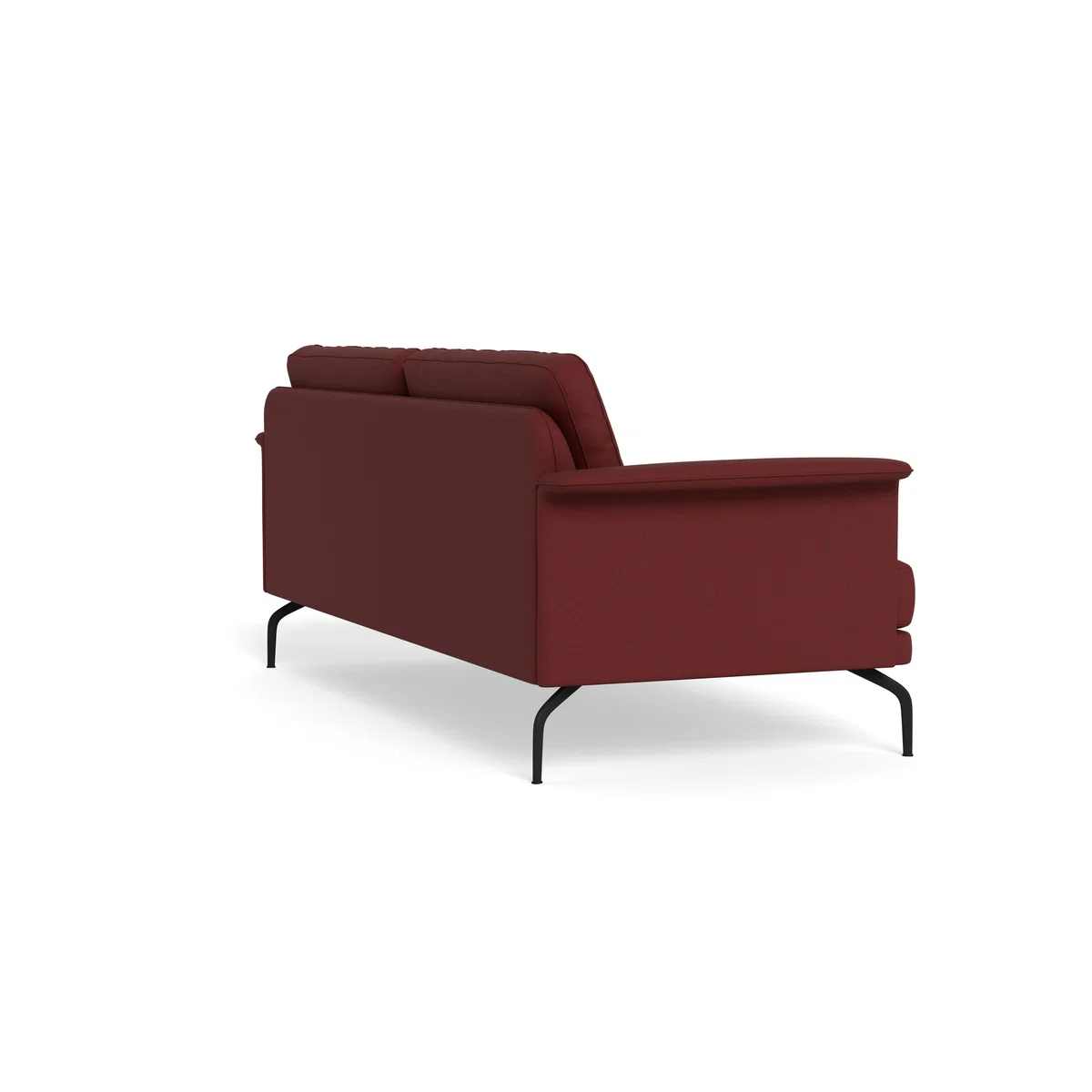 Heal's Iver 4 Seater Sofa Capelo Linen-Cotton Etruscan Red Black Feet – image 5