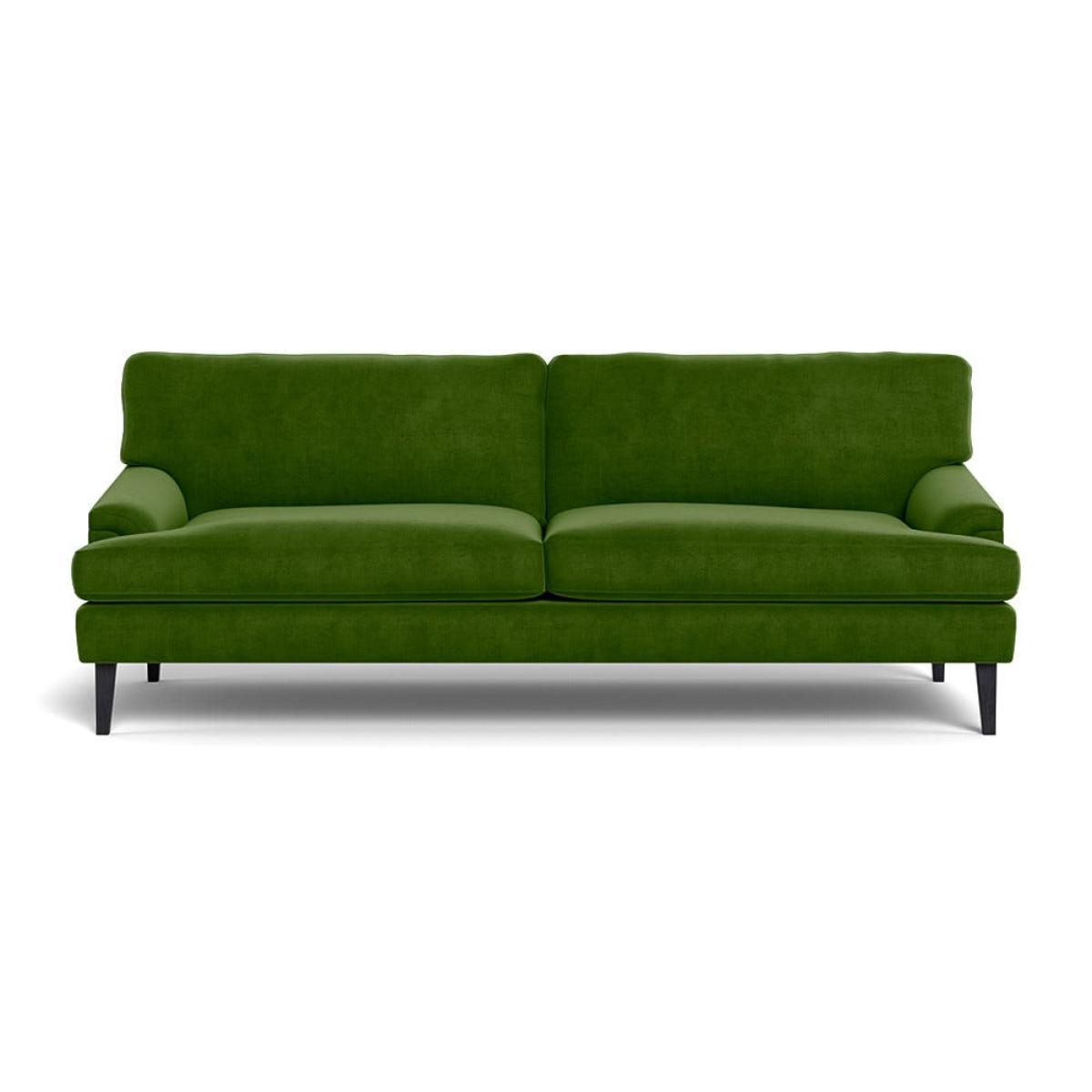 Heal's Stanton 4 Seater Sofa Smart Luxe Velvet Grass Black Feet – image 2