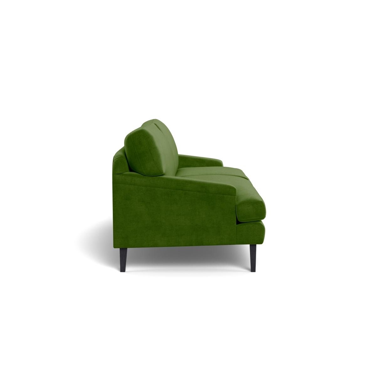 Heal's Stanton 4 Seater Sofa Smart Luxe Velvet Grass Black Feet – image 4