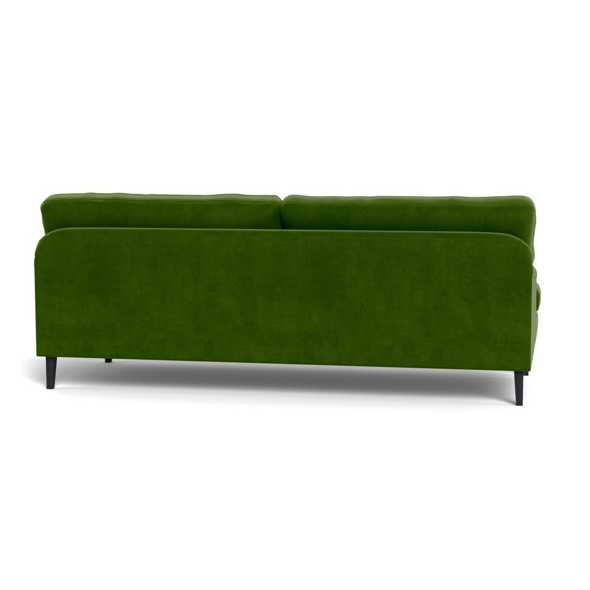 Heal's Stanton 4 Seater Sofa Smart Luxe Velvet Grass Black Feet – image 6