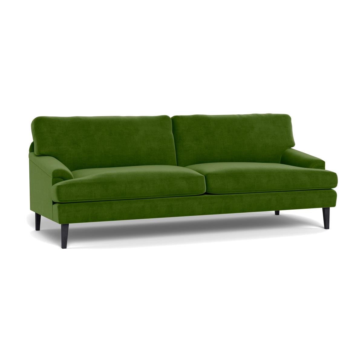 Heal's Stanton 4 Seater Sofa Smart Luxe Velvet Grass Black Feet – image 1
