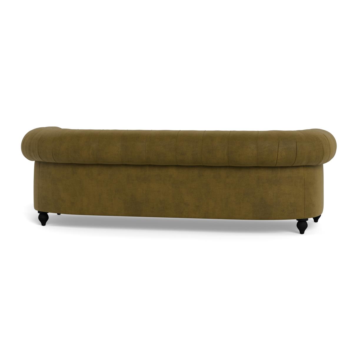 Heal's Fitzrovia 4 Seater Sofa Smart Luxe Velvet Peridot Natural Oak Feet – image 6
