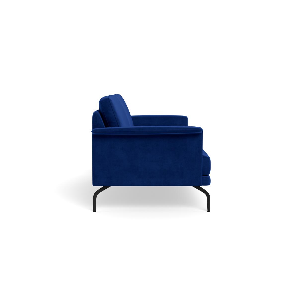 Heal's Iver 4 Seater Sofa Smart Luxe Velvet Azure Black Feet – image 4