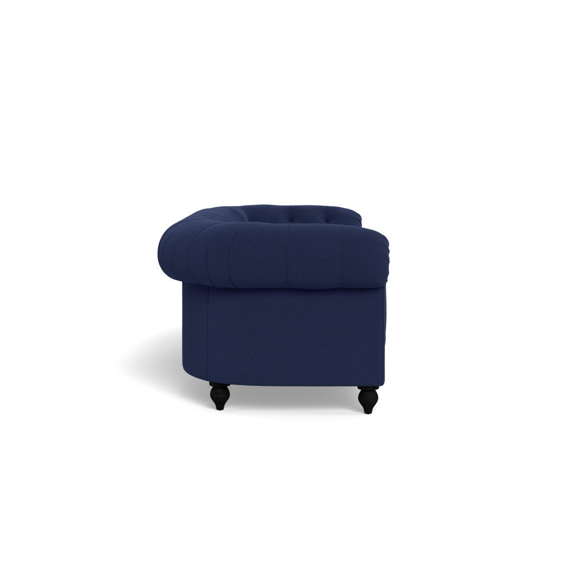 Heal's Fitzrovia 4 Seater Sofa Melton Wool New Navy Natural Feet - Heal's UK Furniture – image 3