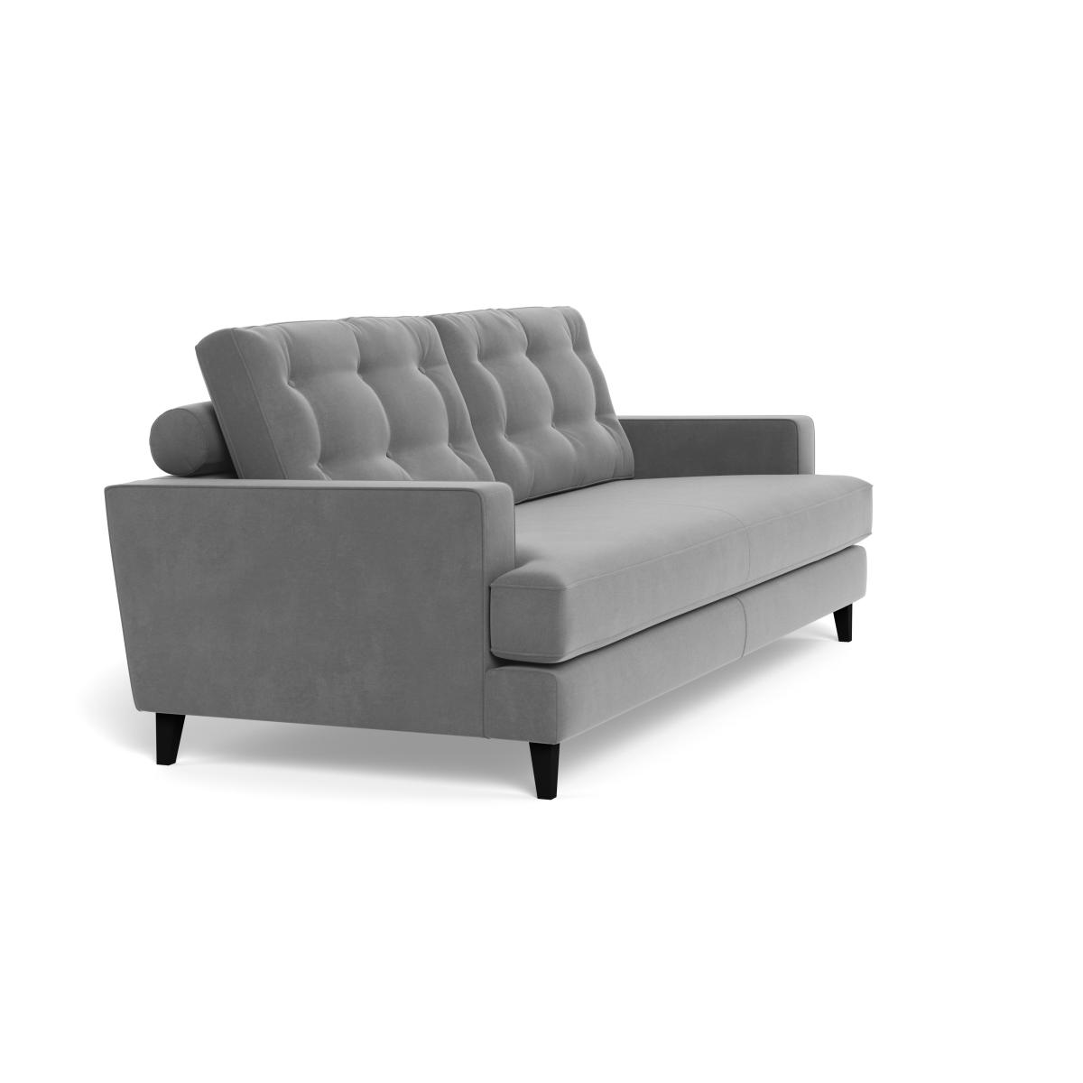 Heal's Mistral 4 Seater Sofa Smart Velvet Mercury Black Feet – image 3