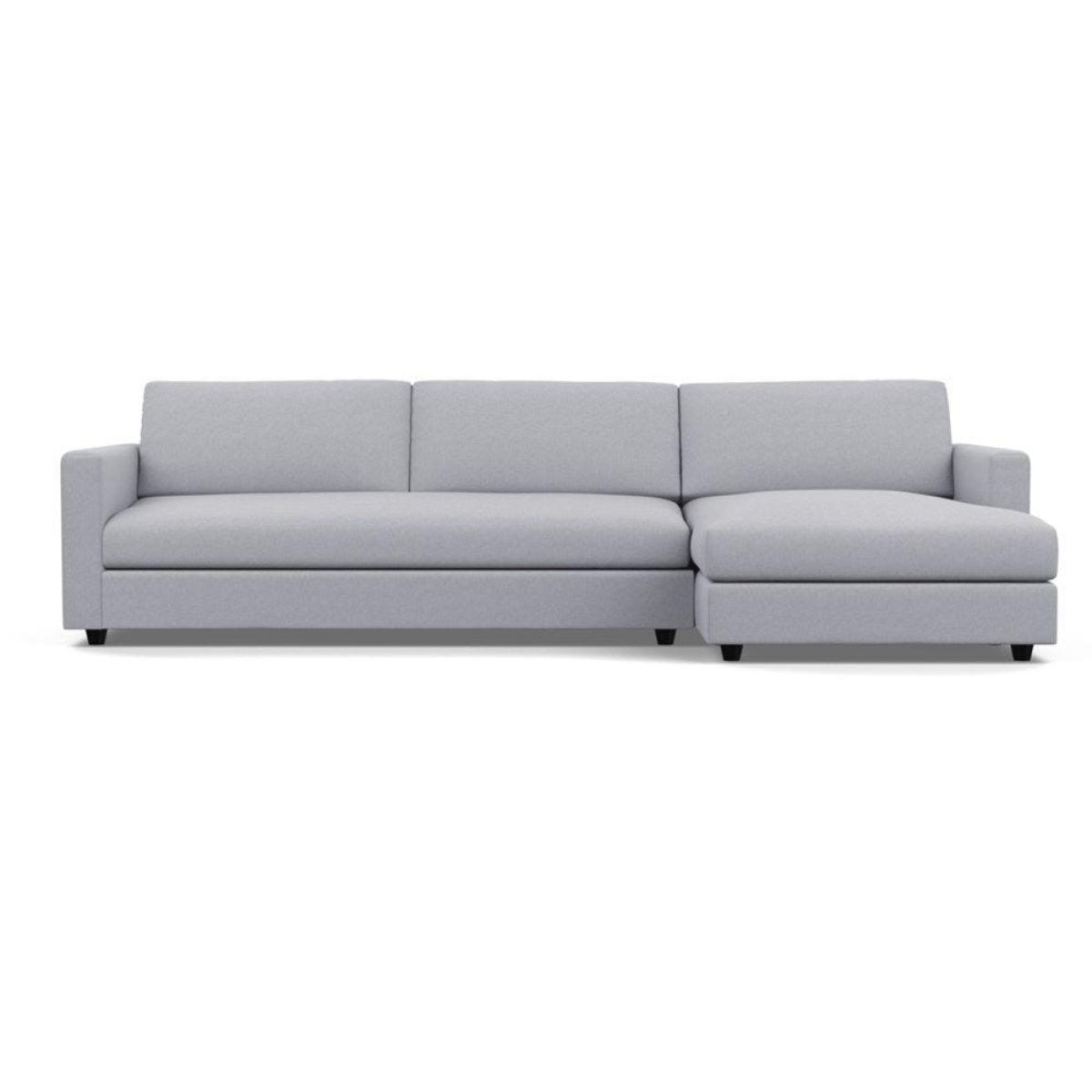 Heal's Nimbus II 4 Seater RHF Corner Sofa Melton Wool Red Oxide Black Feet - Heal's UK Furniture – image 2