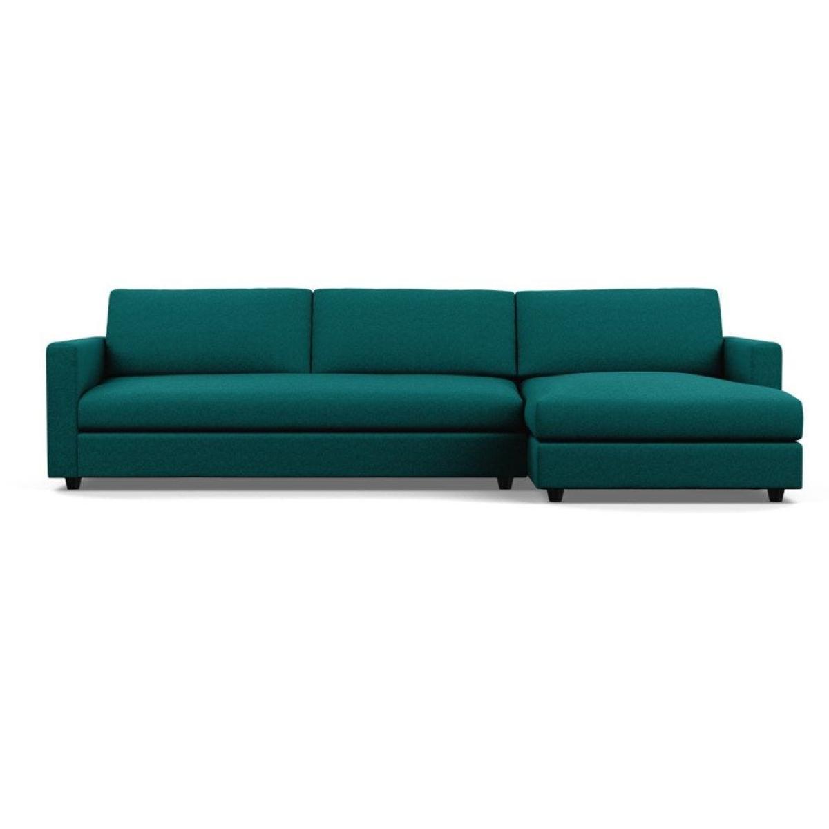 Heal's Nimbus II 4 Seater RHF Corner Sofa Melton Wool Red Oxide Black Feet - Heal's UK Furniture – image 20