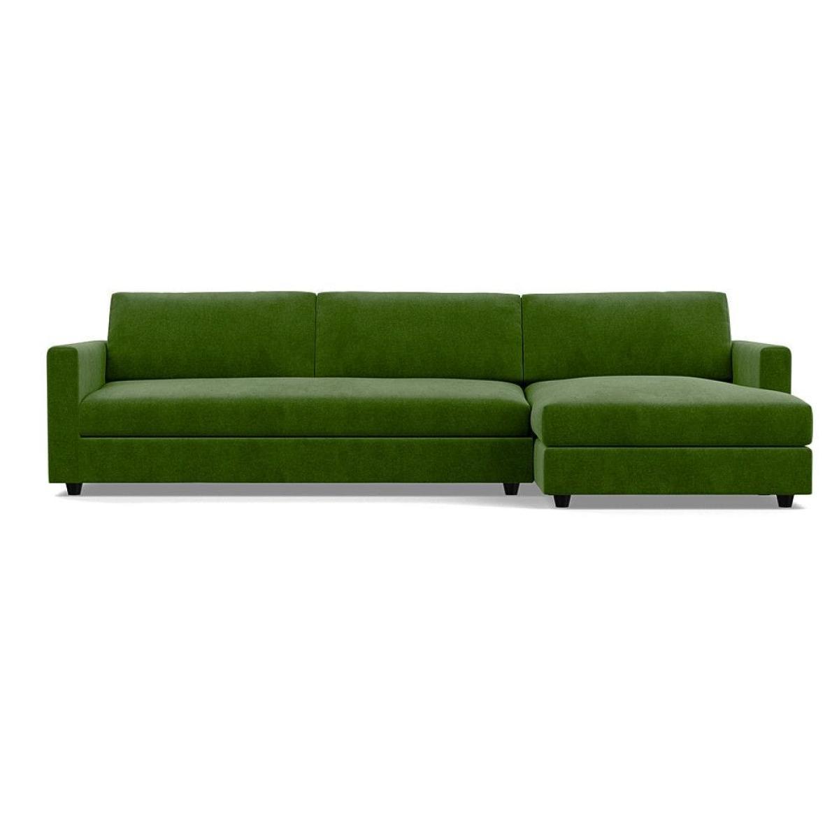 Heal's Nimbus II 4 Seater RHF Corner Sofa Melton Wool Red Oxide Black Feet - Heal's UK Furniture – image 22