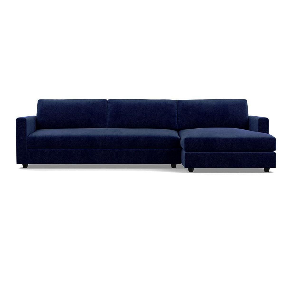 Heal's Nimbus II 4 Seater RHF Corner Sofa Melton Wool Red Oxide Black Feet - Heal's UK Furniture – image 26