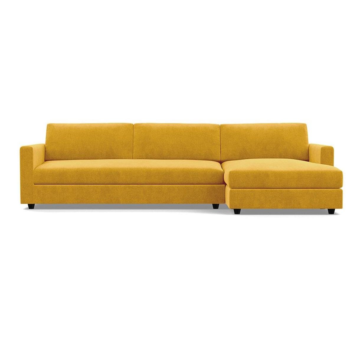 Heal's Nimbus II 4 Seater RHF Corner Sofa Melton Wool Red Oxide Black Feet - Heal's UK Furniture – image 39