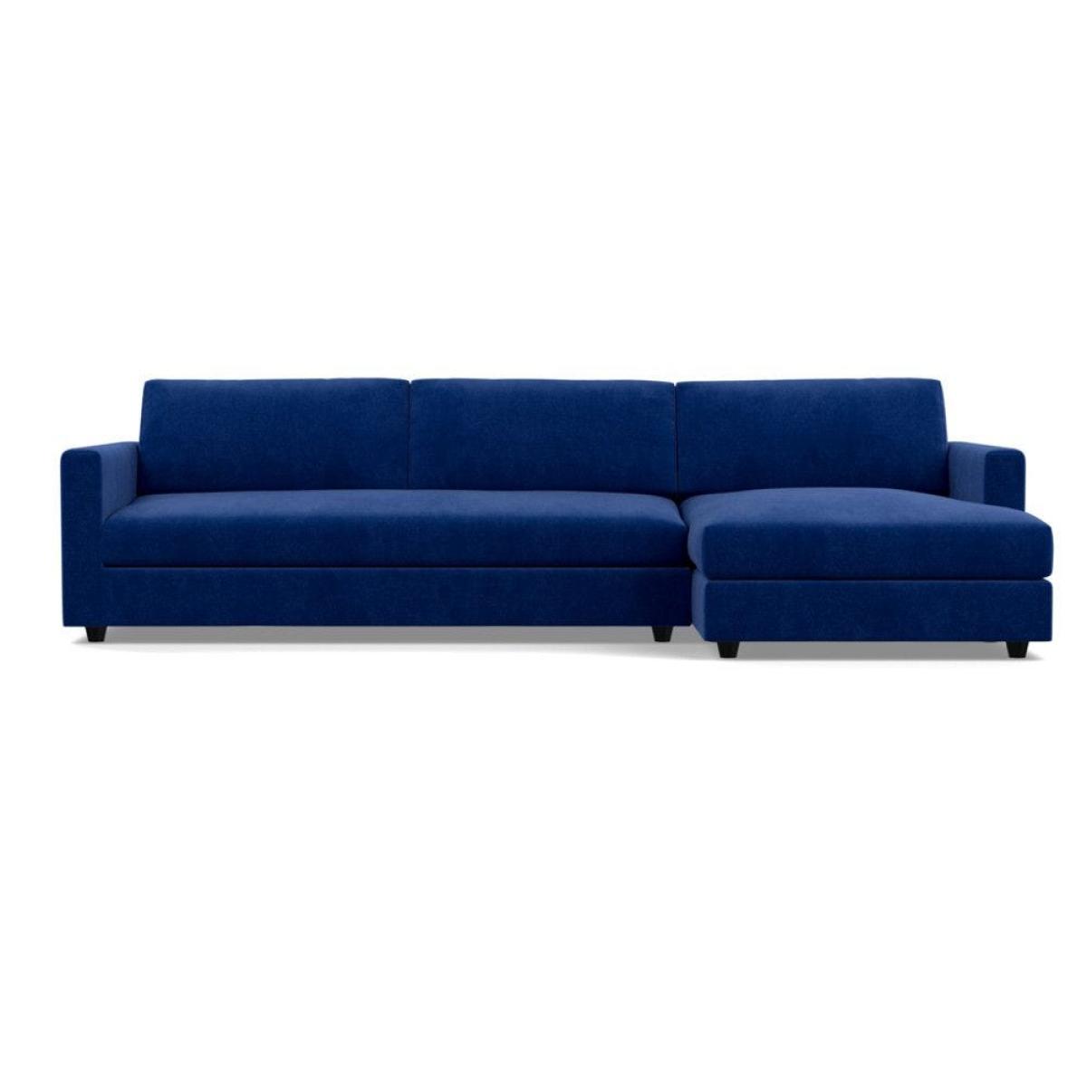 Heal's Nimbus II 4 Seater RHF Corner Sofa Melton Wool Red Oxide Black Feet - Heal's UK Furniture – image 40