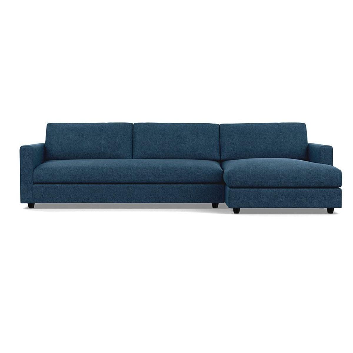 Heal's Nimbus II 4 Seater RHF Corner Sofa Melton Wool Red Oxide Black Feet - Heal's UK Furniture – image 45