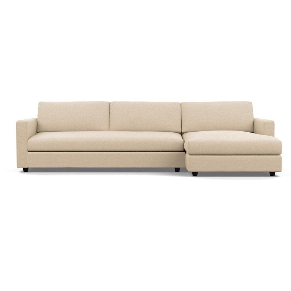 Heal's Nimbus II 4 Seater RHF Corner Sofa Melton Wool Red Oxide Black Feet - Heal's UK Furniture – image 10