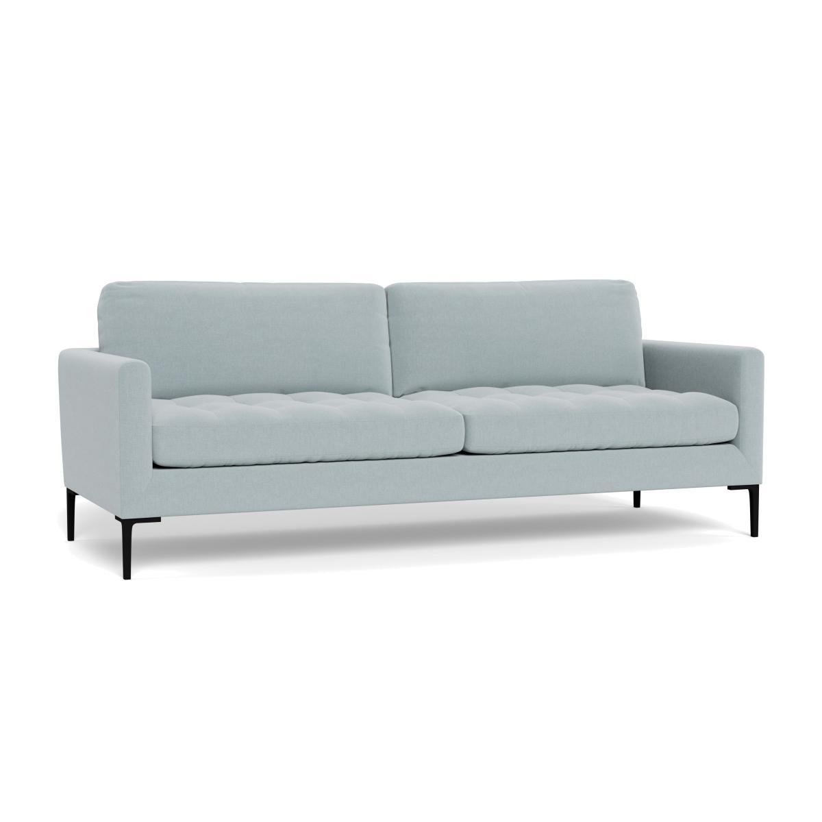 Heal's Eton 4 Seater Sofa Brushed Cotton Mist Brass Feet - Heal's UK Furniture – image 1