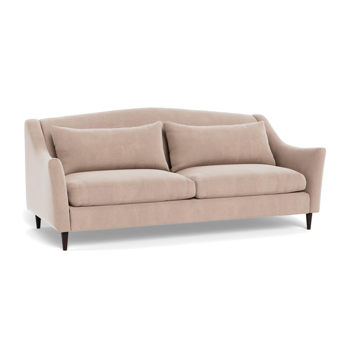 Heal's Somerset 4 Seater Sofa Smart Velvet Pebble Natural Ash - Heal's UK Furniture – image 1
