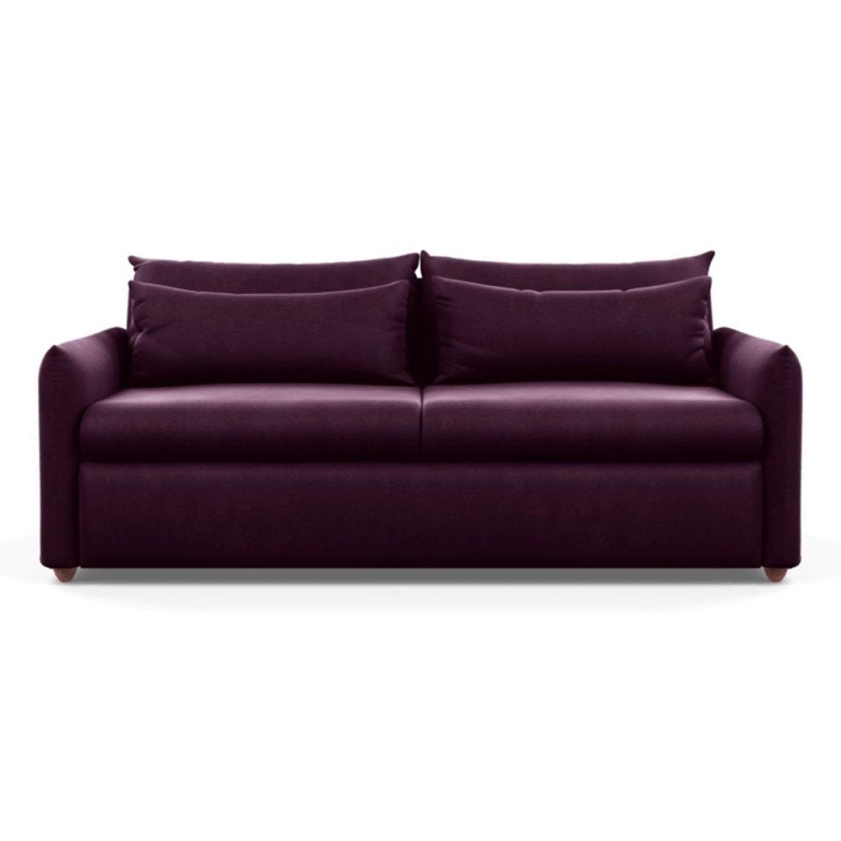 Heal's Pillow 4 Seater Sofa Velvet Teal Natural Feet - Heal's UK Furniture – image 2