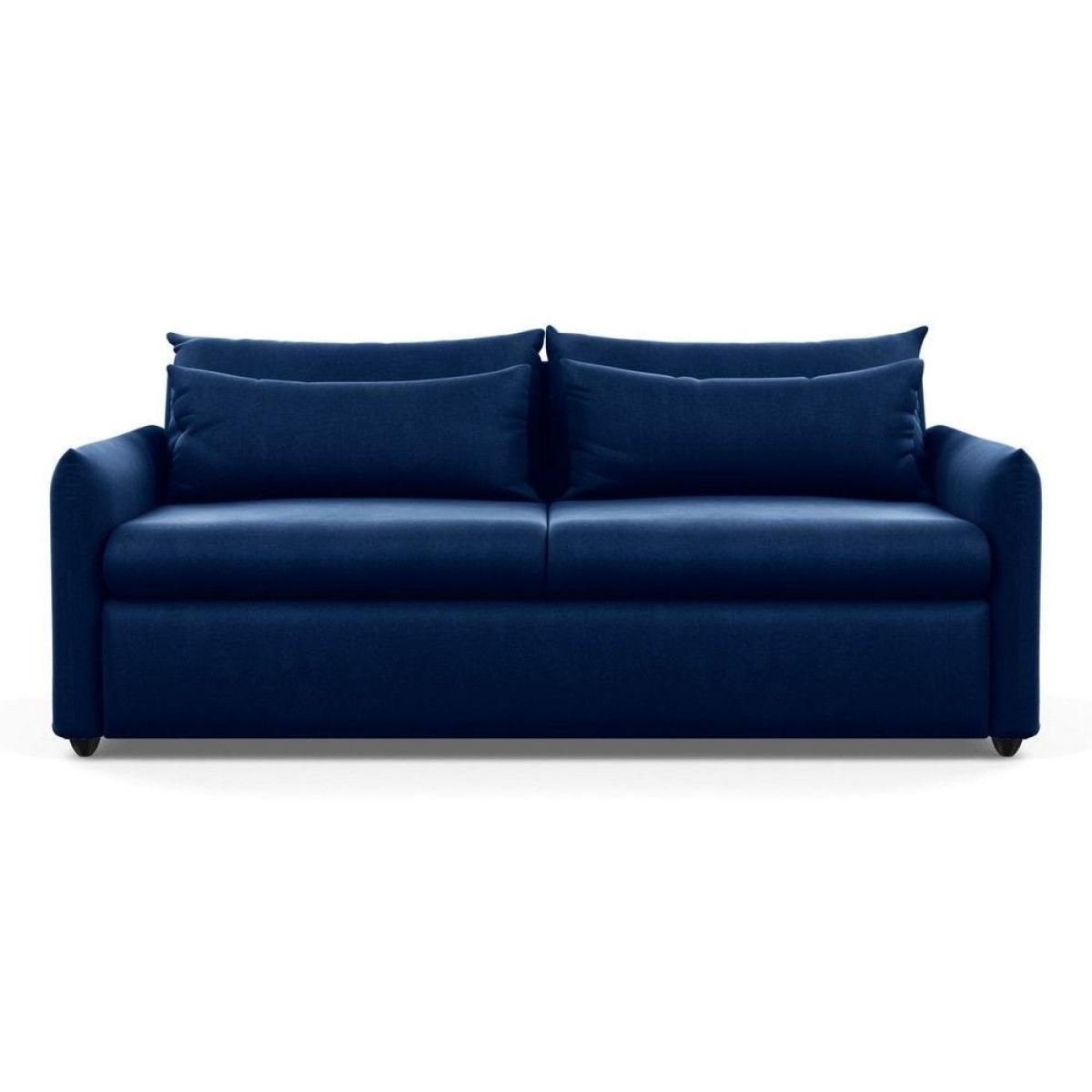 Heal's Pillow 4 Seater Sofa Velvet Teal Natural Feet - Heal's UK Furniture – image 11