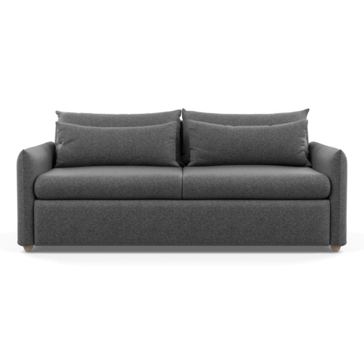 Heal's Pillow 4 Seater Sofa Velvet Teal Natural Feet - Heal's UK Furniture – image 12