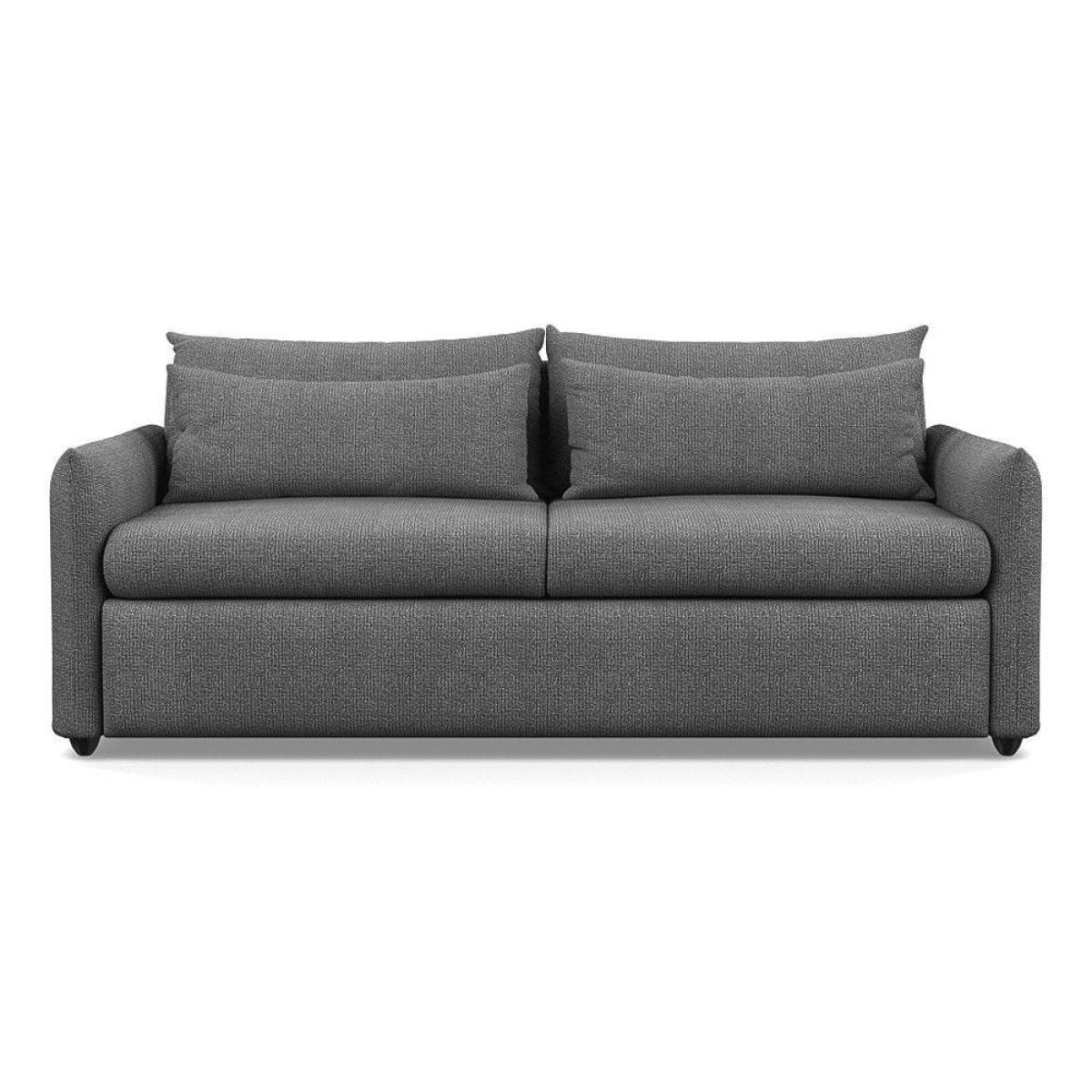 Heal's Pillow 4 Seater Sofa Velvet Teal Natural Feet - Heal's UK Furniture – image 13