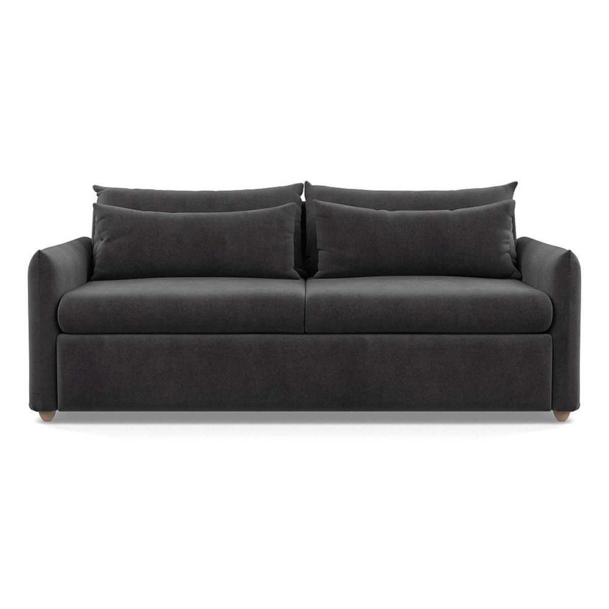 Heal's Pillow 4 Seater Sofa Velvet Teal Natural Feet - Heal's UK Furniture – image 17