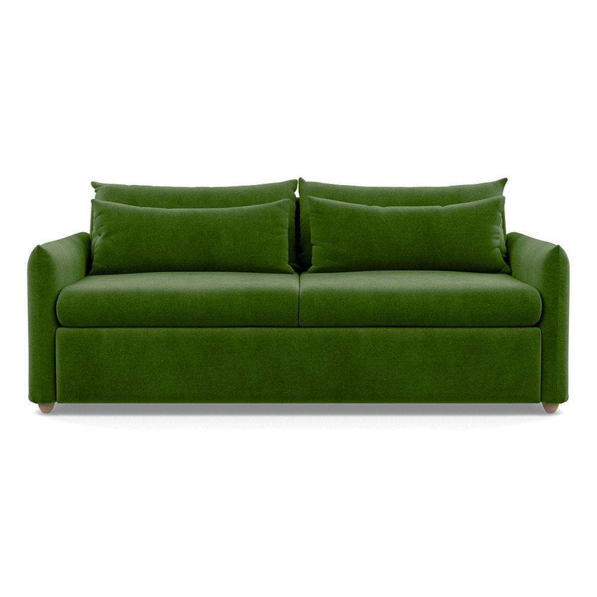 Heal's Pillow 4 Seater Sofa Velvet Teal Natural Feet - Heal's UK Furniture – image 22