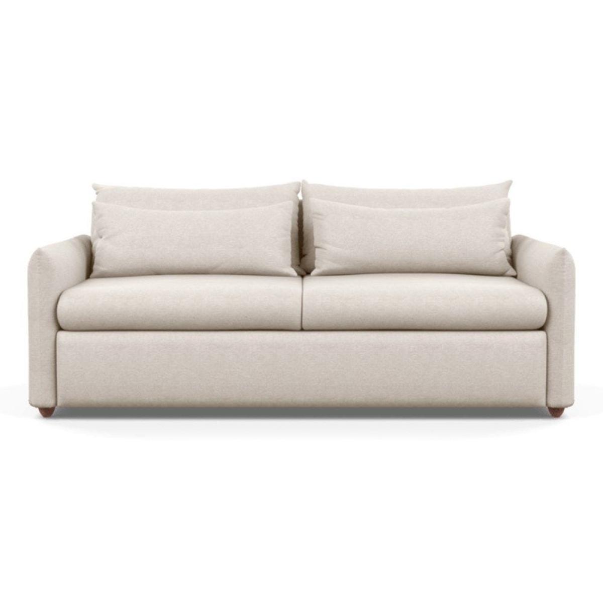 Heal's Pillow 4 Seater Sofa Velvet Teal Natural Feet - Heal's UK Furniture – image 24