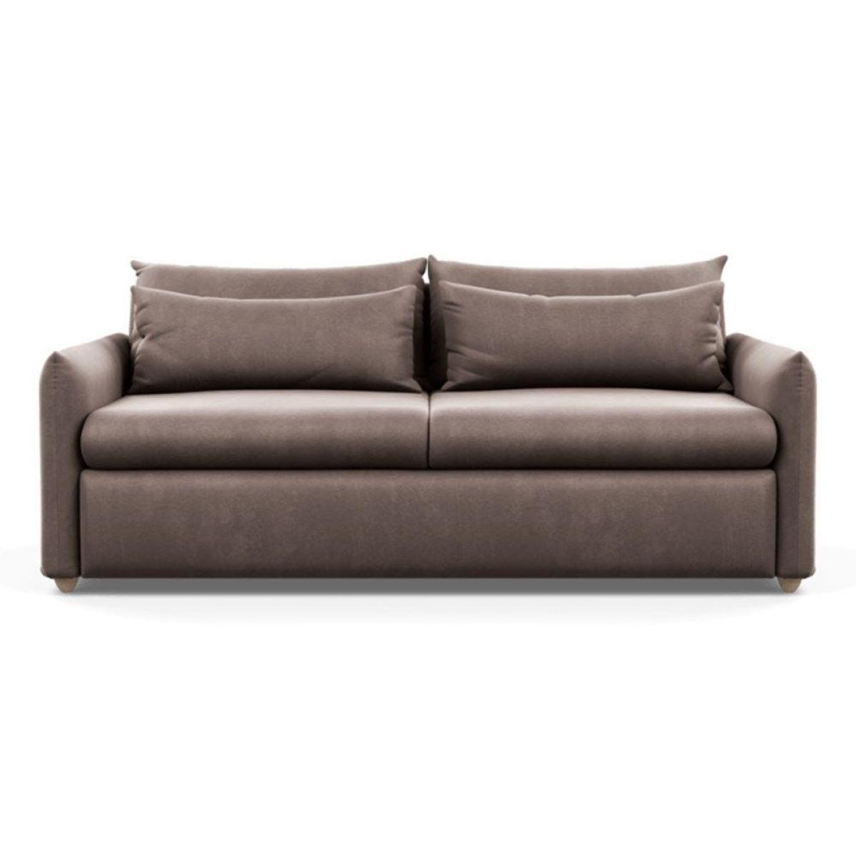 Heal's Pillow 4 Seater Sofa Velvet Teal Natural Feet - Heal's UK Furniture – image 25