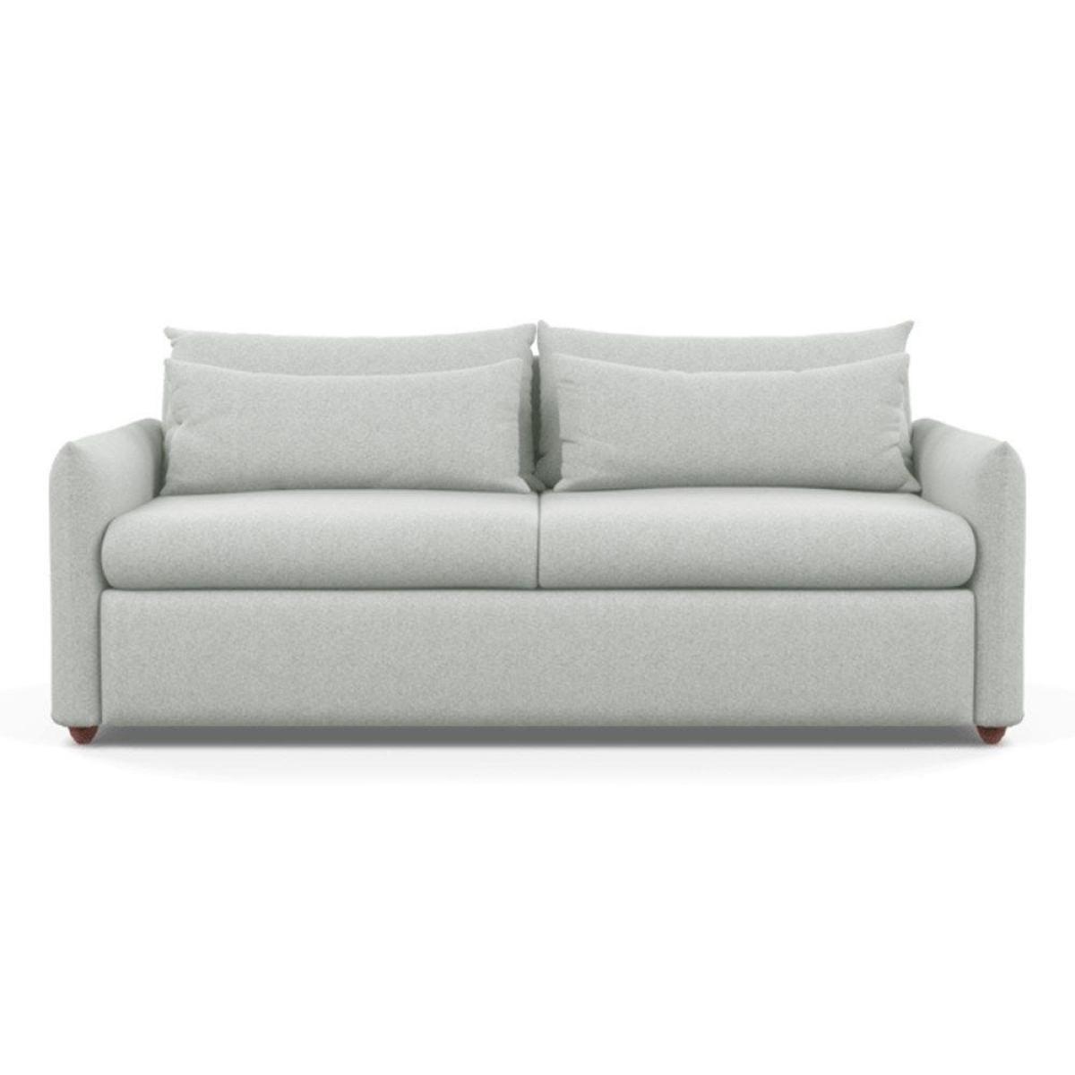 Heal's Pillow 4 Seater Sofa Velvet Teal Natural Feet - Heal's UK Furniture – image 4