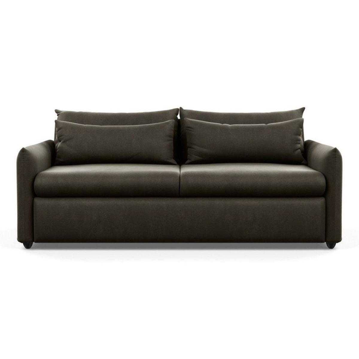 Heal's Pillow 4 Seater Sofa Velvet Teal Natural Feet - Heal's UK Furniture – image 36