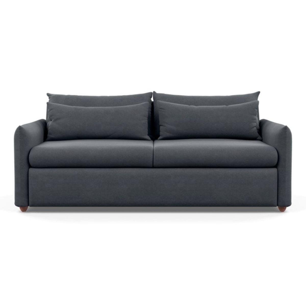 Heal's Pillow 4 Seater Sofa Velvet Teal Natural Feet - Heal's UK Furniture – image 40