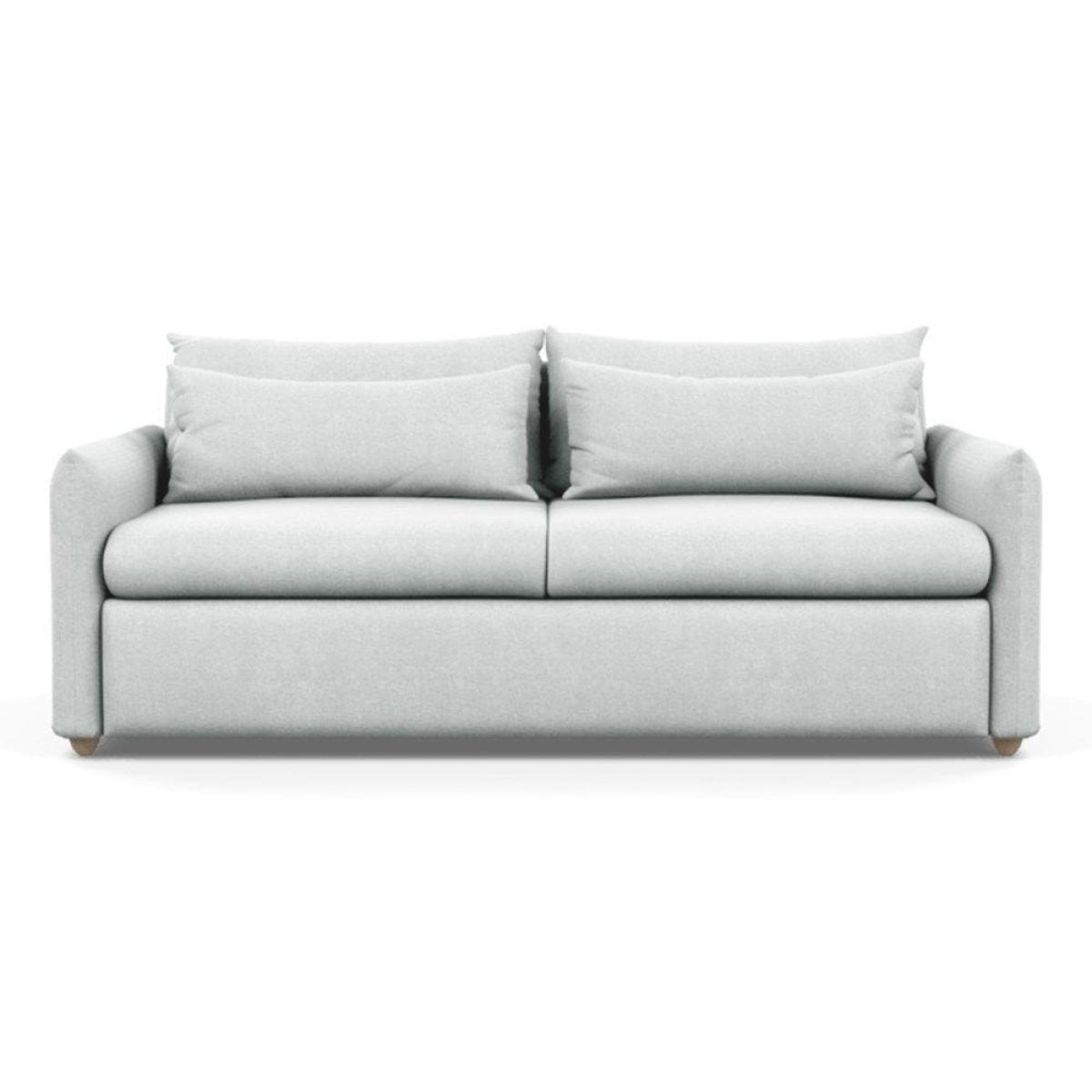 Heal's Pillow 4 Seater Sofa Velvet Teal Natural Feet - Heal's UK Furniture – image 44