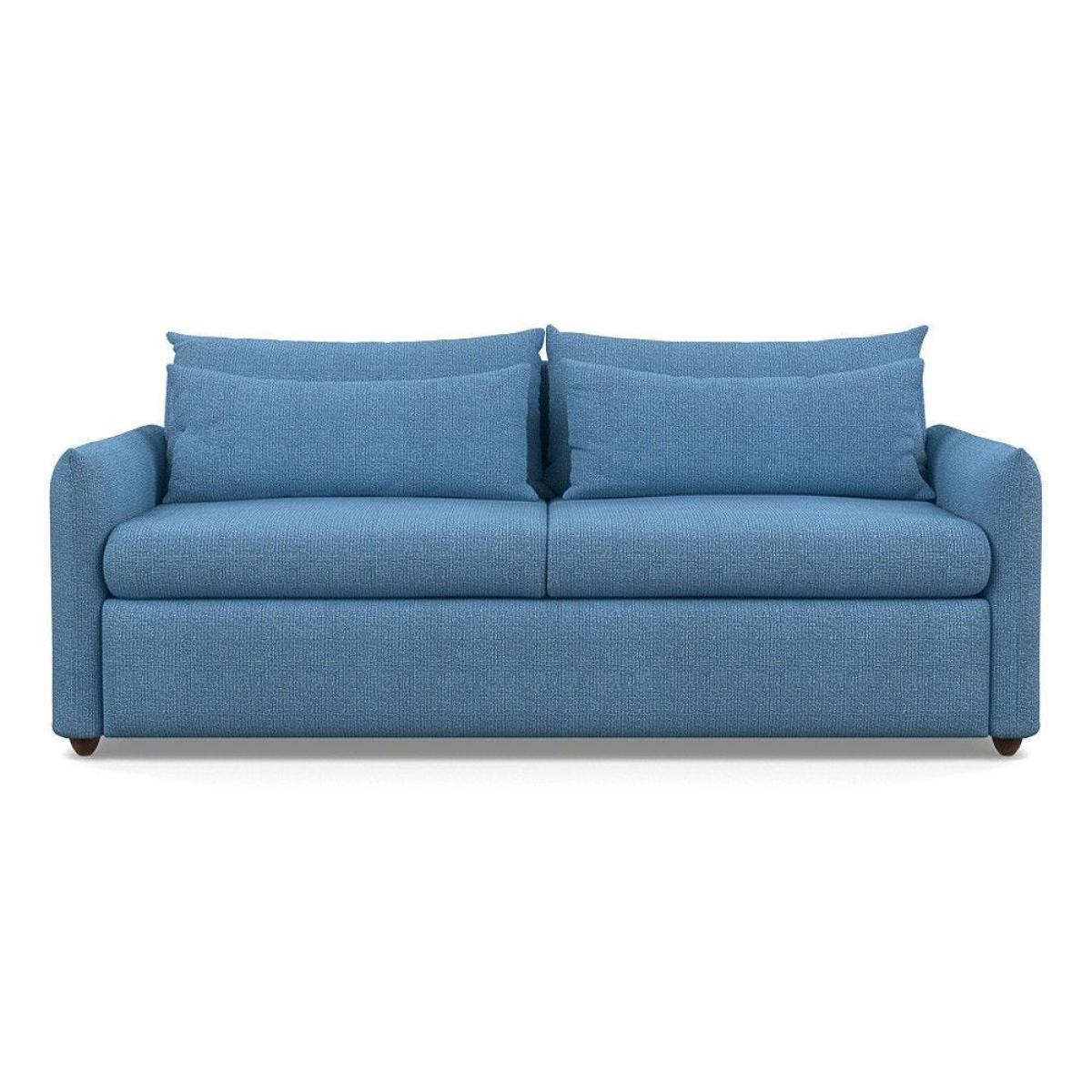 Heal's Pillow 4 Seater Sofa Velvet Teal Natural Feet - Heal's UK Furniture – image 57