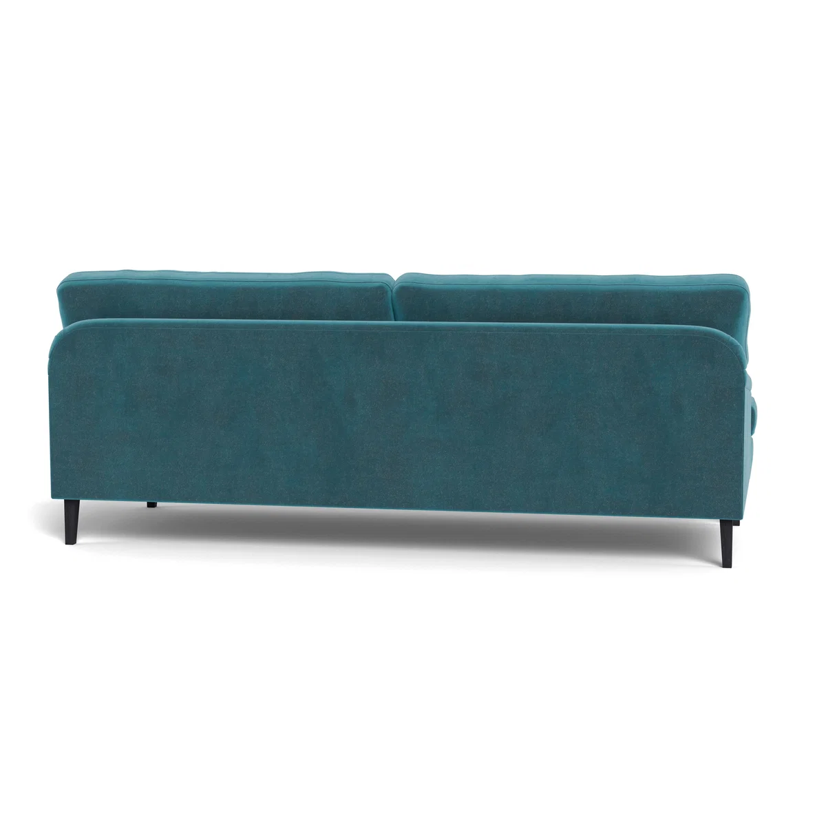 Heal's Stanton 4 Seater Sofa Smart Luxe Velvet Airforce Blue Natural Feet – image 6