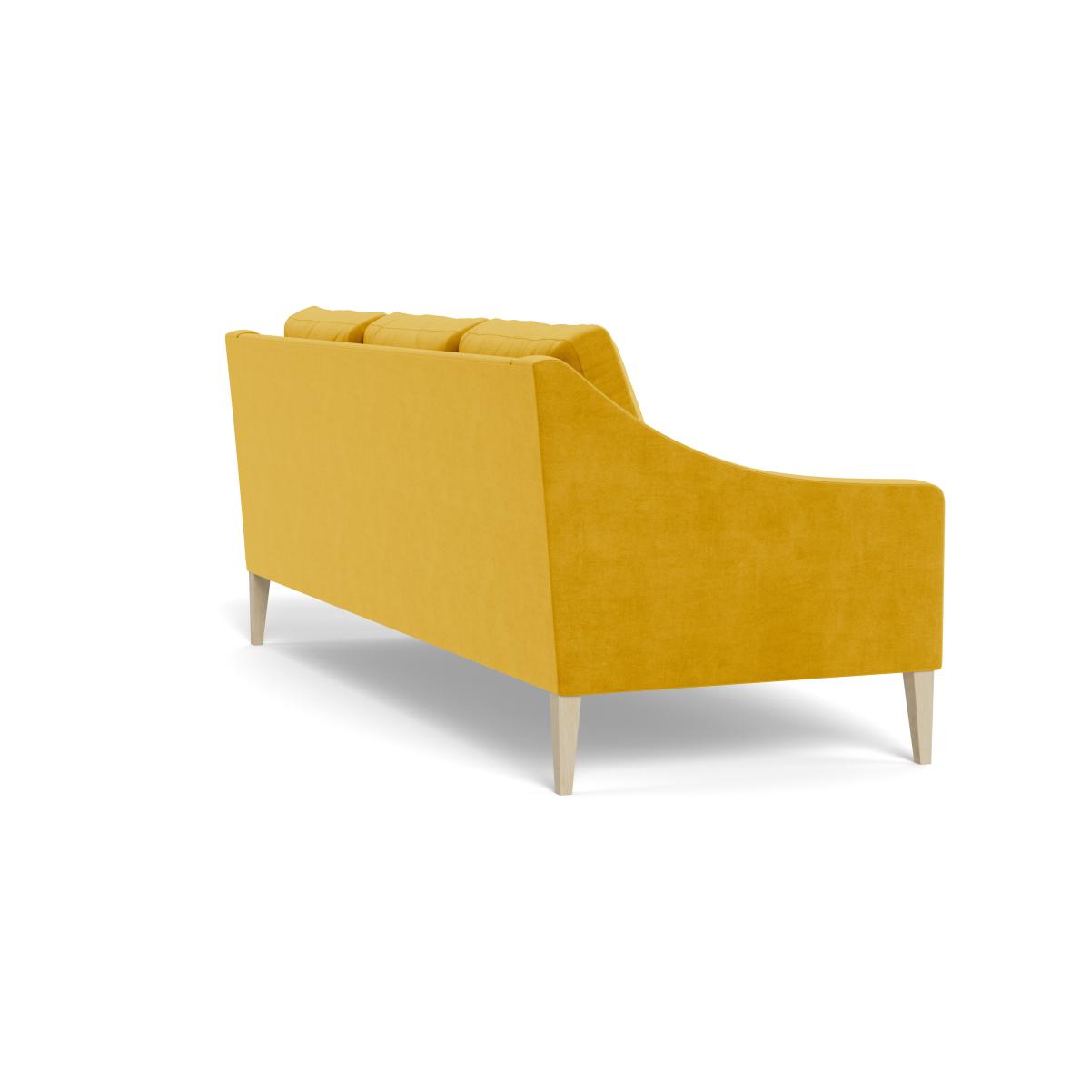 Heal's Richmond 4 Seater Sofa Smart Luxe Velvet Canary Black Feet – image 5