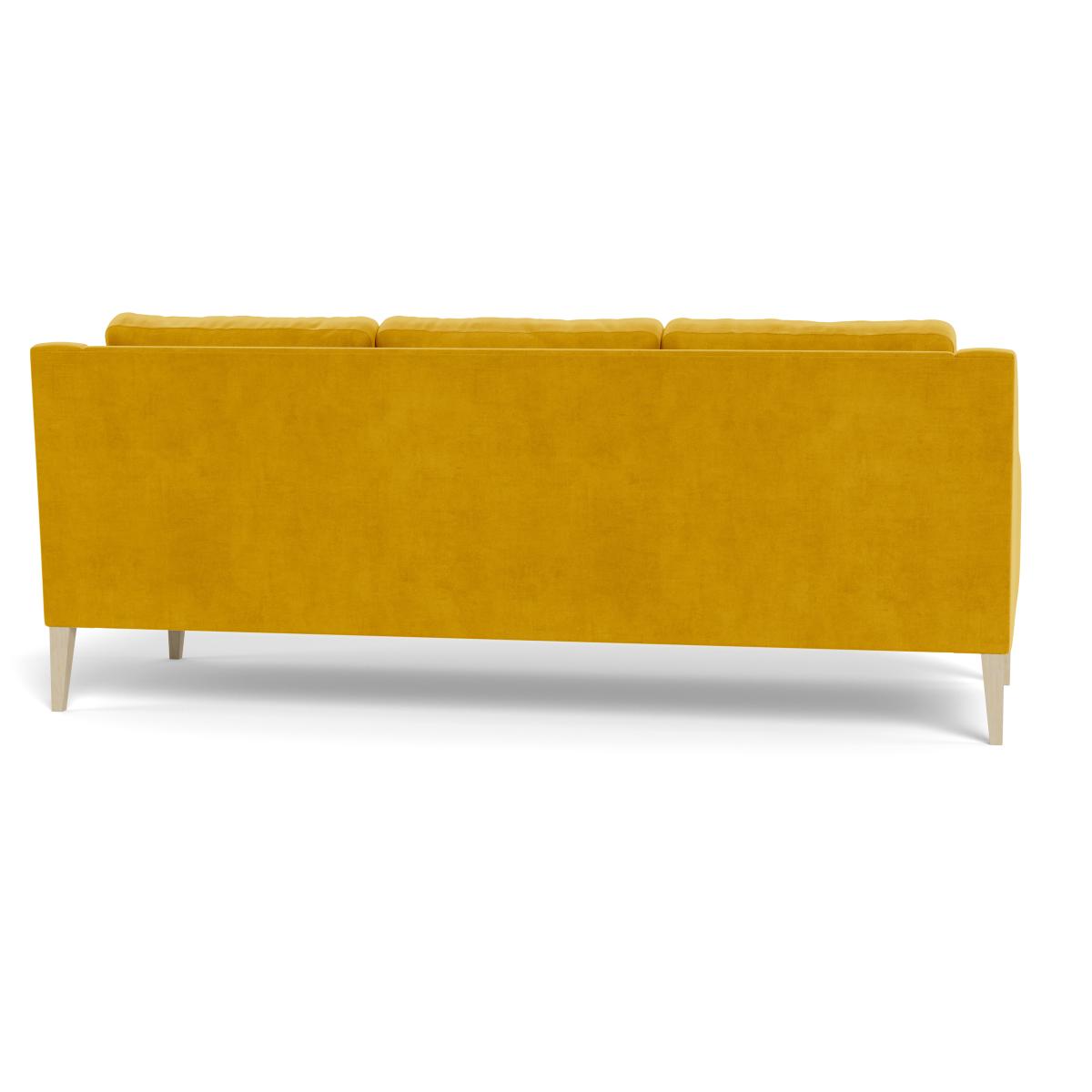 Heal's Richmond 4 Seater Sofa Smart Luxe Velvet Canary Black Feet – image 6