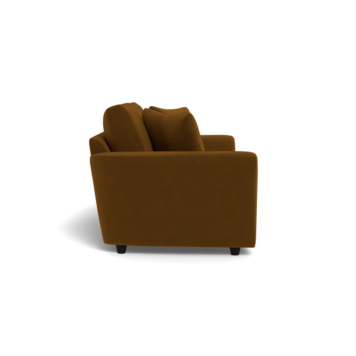 Heal's Snooze 4 Seater Sofa Smart Velvet Mouse Black Feet – image 3