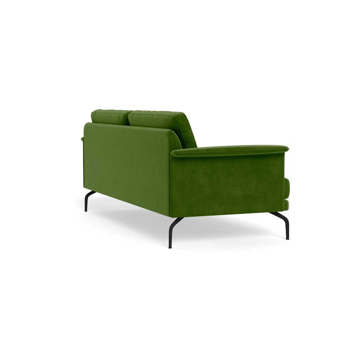 Heal's Iver 4 Seater Sofa Smart Luxe Velvet Grass Black Feet – image 5