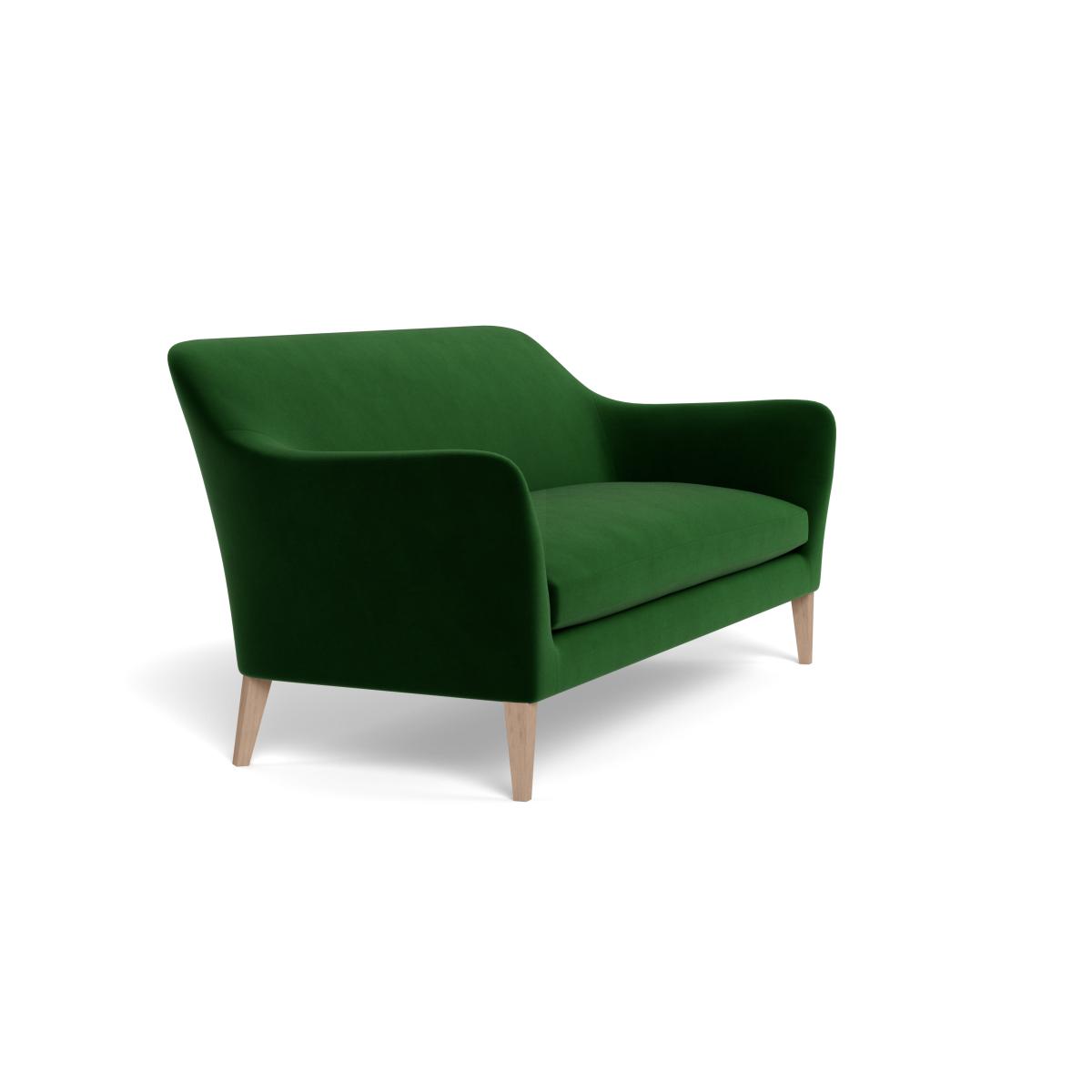 Heal's Wallis 4 Seater Sofa Smart Velvet Forest Stained Oak Feet – image 3