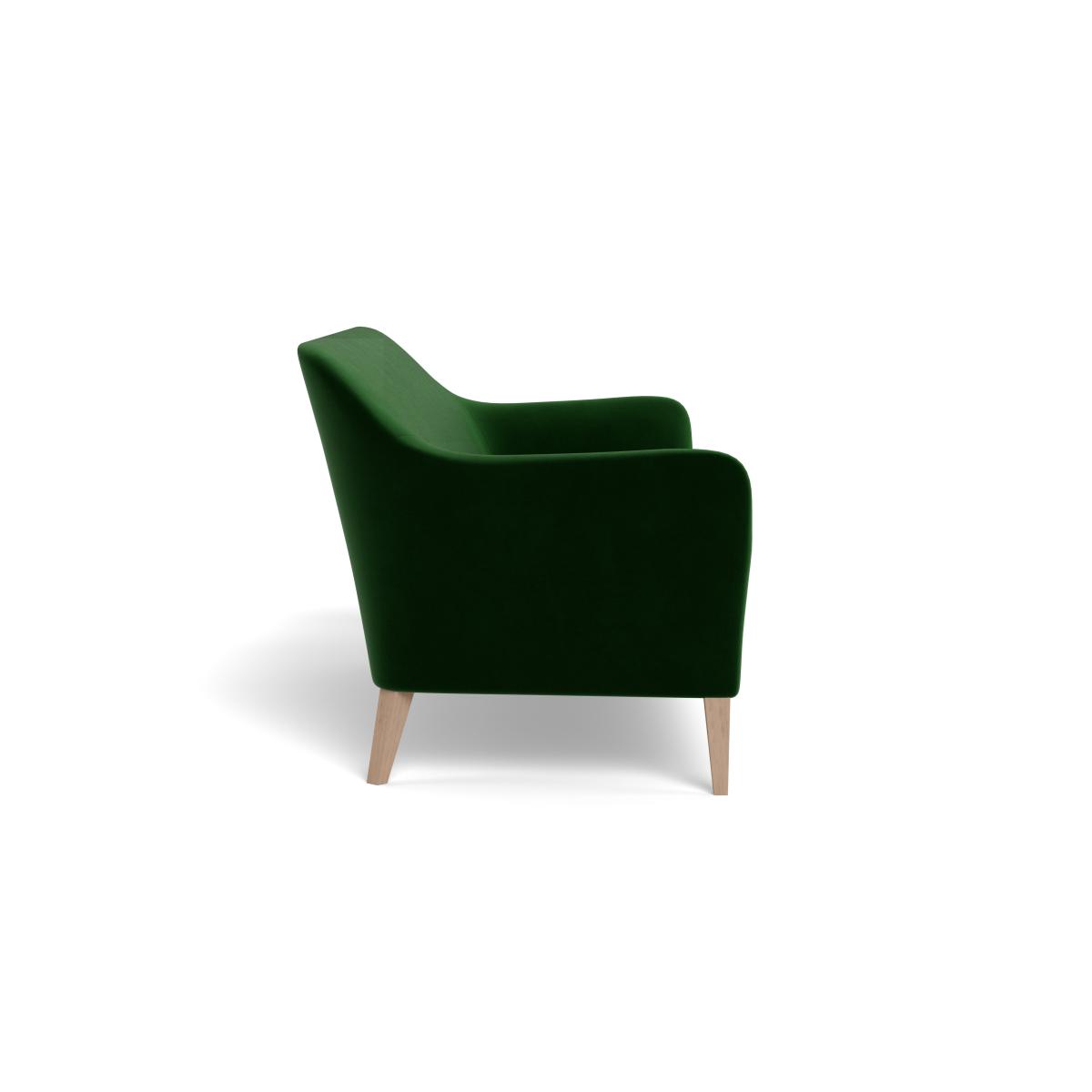 Heal's Wallis 4 Seater Sofa Smart Velvet Forest Stained Oak Feet – image 4