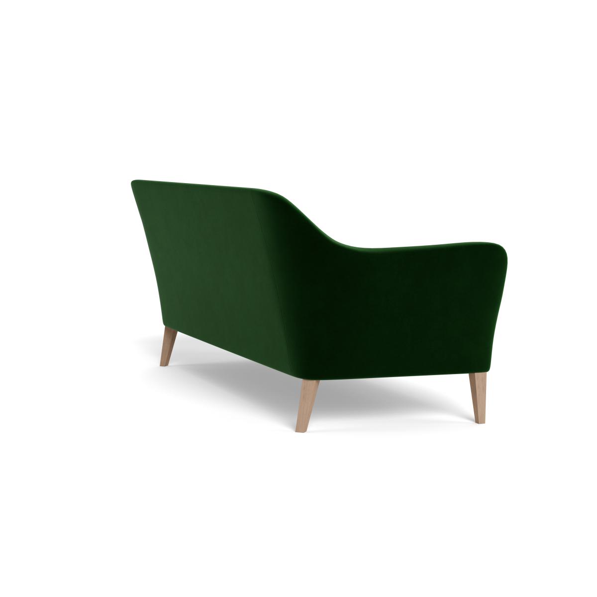 Heal's Wallis 4 Seater Sofa Smart Velvet Forest Stained Oak Feet – image 5