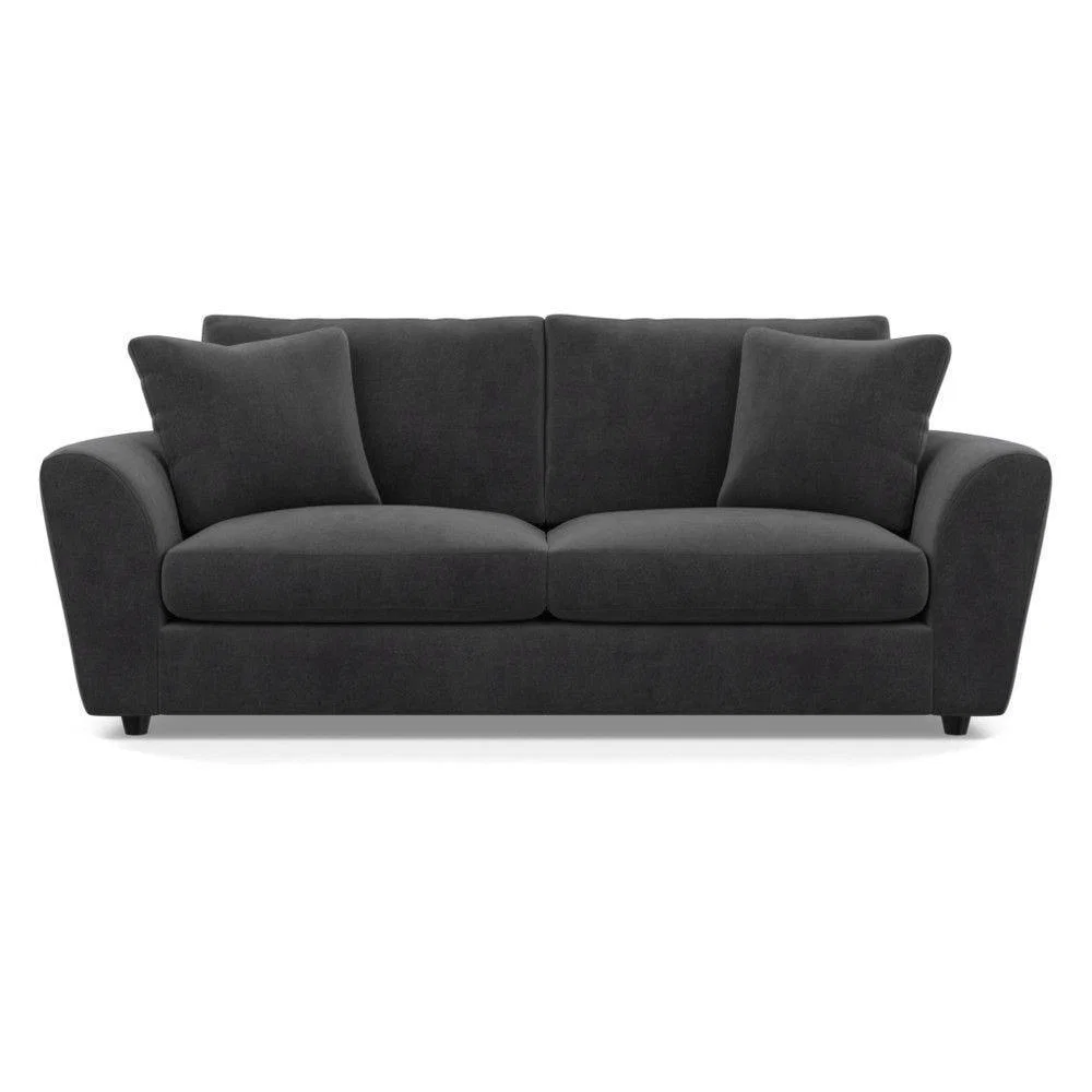 Heal's Snooze 4 Seater Sofa Velvet Mink Black Feet - Heal's UK Furniture – image 2