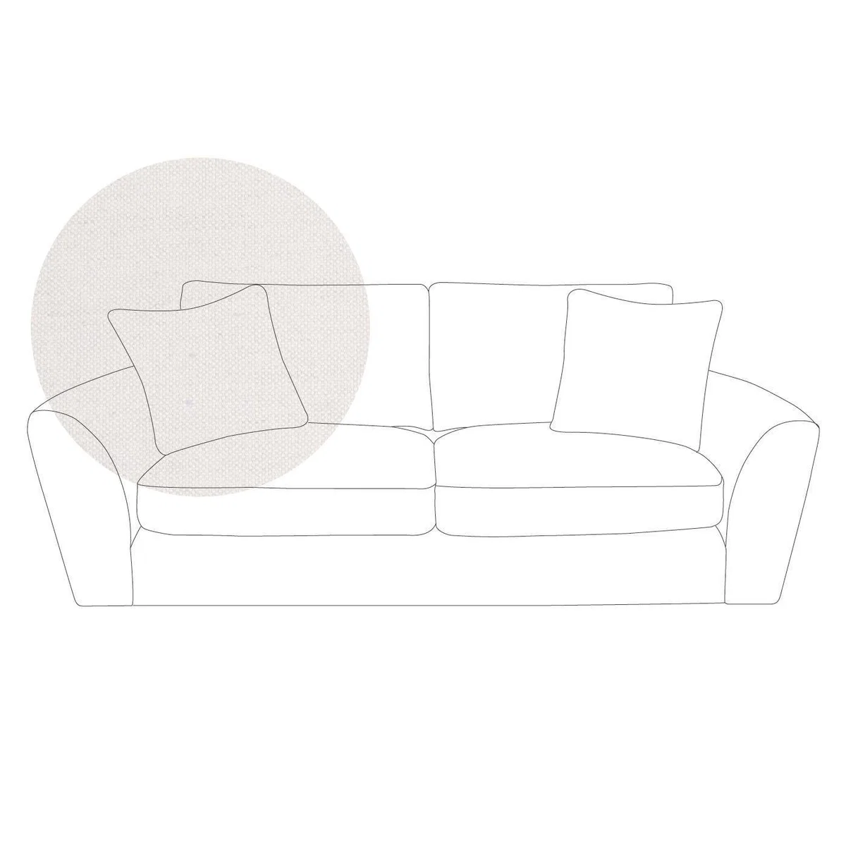Heal's Snooze 4 Seater Sofa Velvet Mink Black Feet - Heal's UK Furniture – image 11